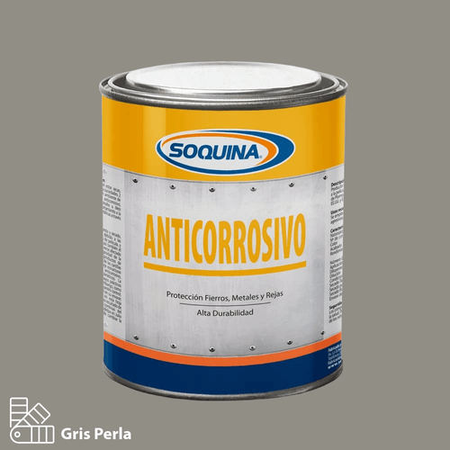 Anticorrosivo Gris Perla Lt Soquina