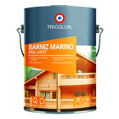 Barniz Marino Brillante Natural Galón Tricolor