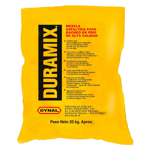 Asfalto en Frío Duramix Saco 20 kg Dynal