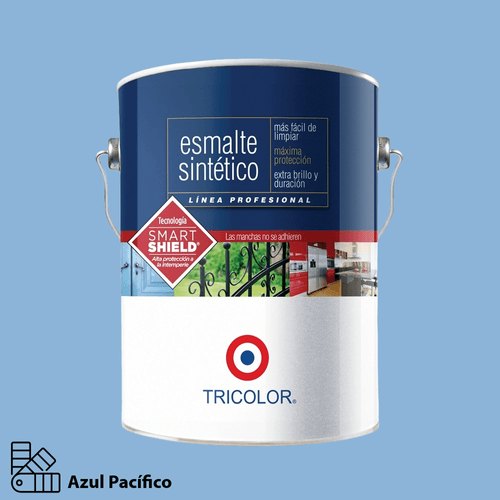 Esmalte Sintético Azul Pacífico Galón Tricolor