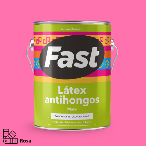Látex Antihongos Rosa Galón Fast