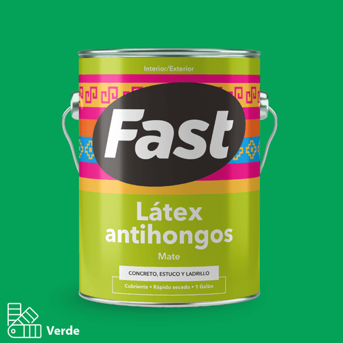 Látex Antihongos Verde Galón Fast