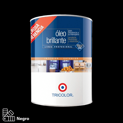 Óleo Brillante Negro Litro Tricolor