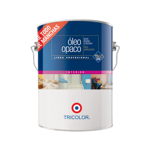 Óleo Opaco Blanco Galón Tricolor
