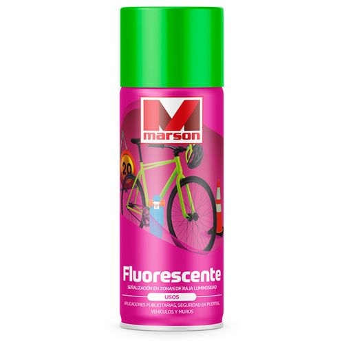 Esmalte en Spray Verde Fluorescente 350 ml Marson