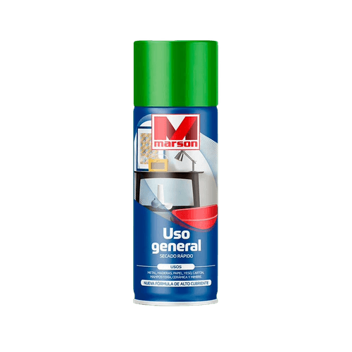 Esmalte en Spray Verde Esmeralda Uso General 350 ml Marson