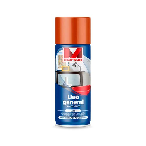 Esmalte en Spray Naranja Uso General 350 ml Marson