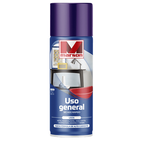 Esmalte en Spray Morado Uso General 350 ml Marson
