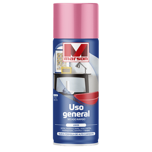 Esmalte en Spray Magenta / Flamingo Uso General 350 ml Marson