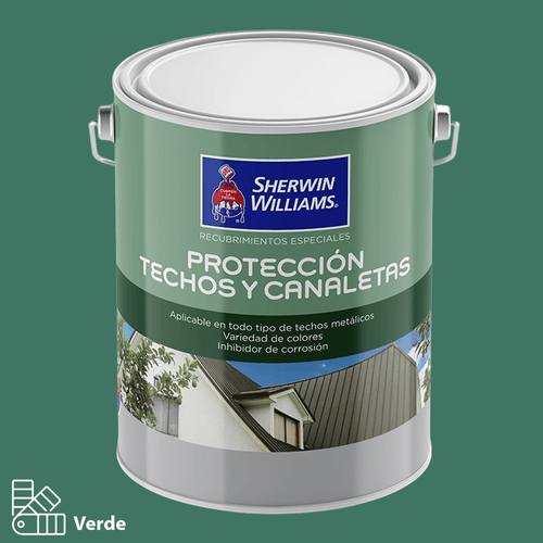 Protector Techos y Canaletas Verde Galón Sherwin Williams