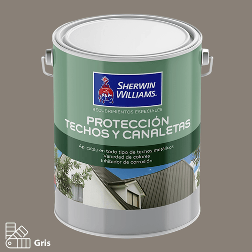 Protector Techos y Canaletas Gris Galón Sherwin Williams