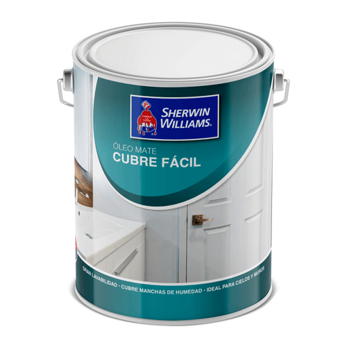 Óleo Opaco Blanco Cubre Fácil Galón Sherwin Williams