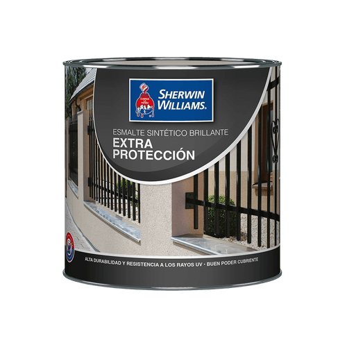 Esmalte Sintético Brillante Extra Protección Blanco 1/4 Galón Sherwin Williams