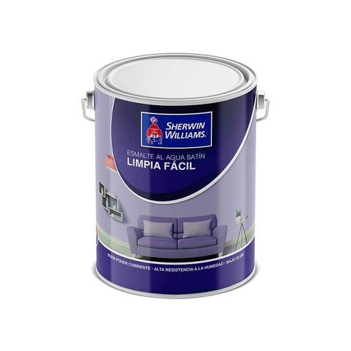 Esmalte al Agua Limpia Fácil Blanco Galón Sherwin Williams