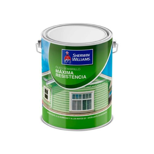Óleo Semibrillo Máxima Resistencia Blanco Galón Sherwin Williams