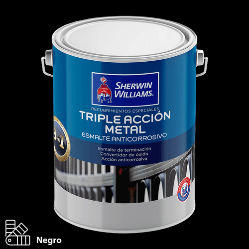 Esmalte Anticorrosivo Triple Acción Negro Galón Sherwin Williams