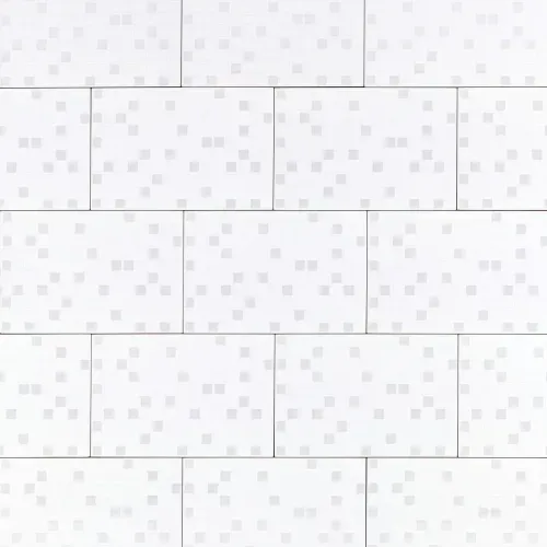 Cerámica 20x30 Frost Cuadros Blanco Brillante 1.50m² Caja Klipen