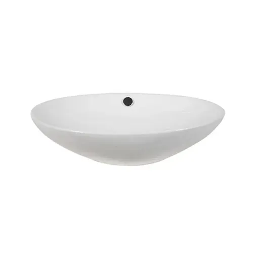 Lavamanos Stigma con Rebalse Sobre Cubierta Ovalado Blanco Klipen