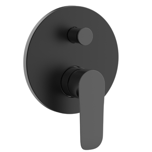 Mezclador Tina Sevilla Empotrado 2 Vías Negro Mate Klipen