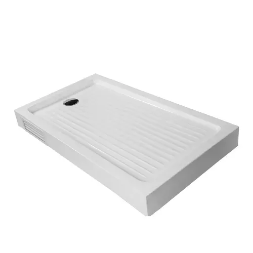 Receptáculo Zen Blanco 1500x800 mm con Desagüe y Panel de Registro Klipen