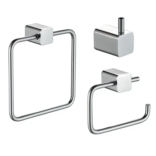 Set de 3 Piezas de Accesorios Habitacional Life Cromado Klipen