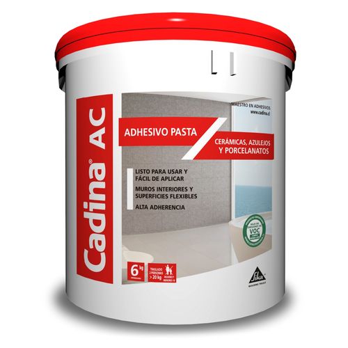 Pasta Adhesiva para Cerámicos Cadina AC Galón 6 kg Cadina