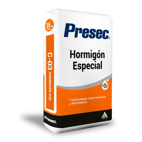 Presec C03 Hormigón H30 Saco 25 kg Presec