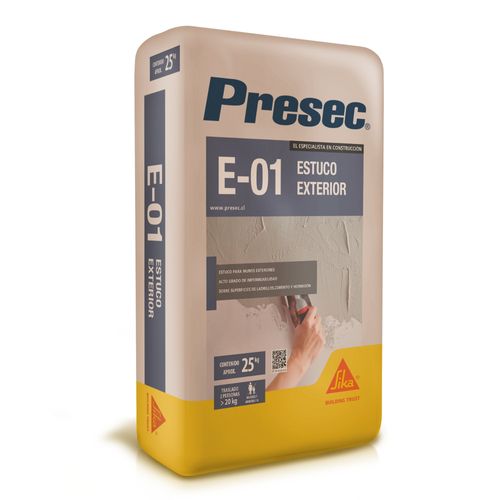 Presec E01 Estuco Exterior Saco 25 kg Presec
