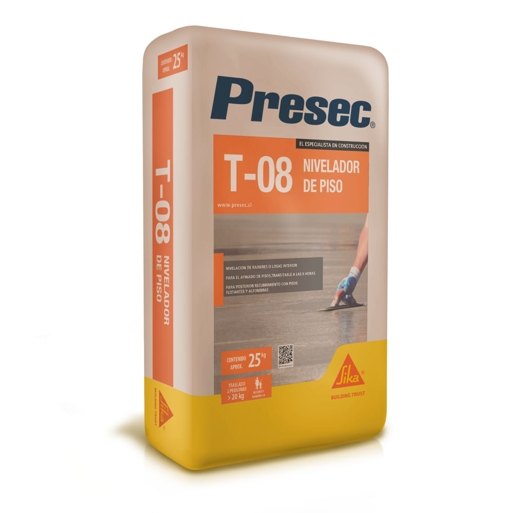 Presec T08 Nivelador de Piso 25 kg Presec - Dimaco