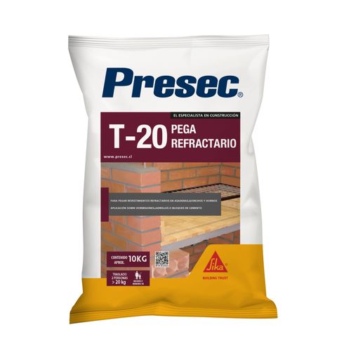 Presec T20 Pega Refractaria 10 kg Presec
