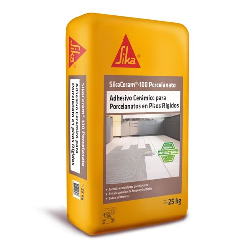 Adhesivo Cerámico para Porcelanatos SikaCeram-100 Saco 25 kg Sika
