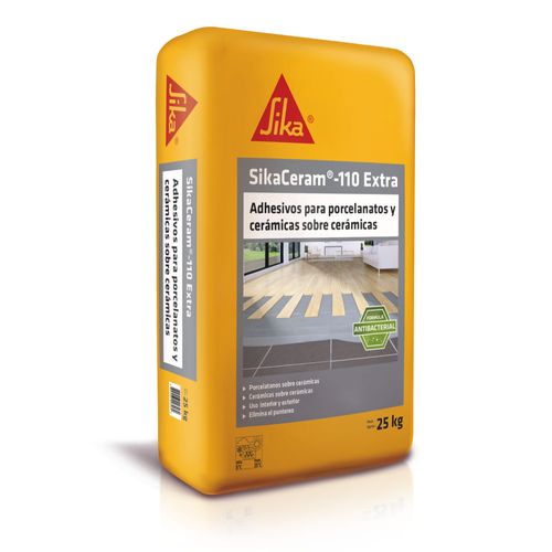 Adhesivo Cerámico para Porcelanatos SikaCeram-110 Extra Saco 25 kg Sika