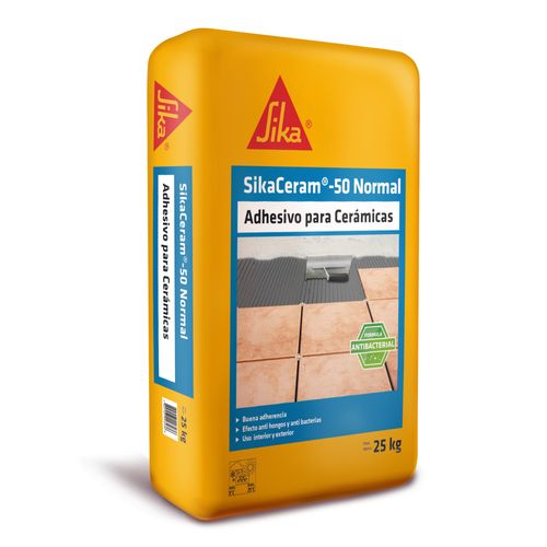 Adhesivo Cerámico SikaCeram-50 Normal Saco 25 kg Sika