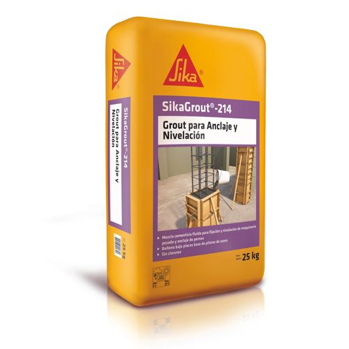 Grout para Anclaje y Nivelación SikaGrout-214 Saco 25 kg Sika