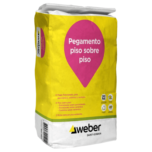 Adhesivo Piso sobre Piso Saco 25 Kg Weber