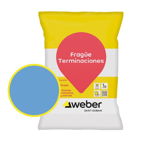 Fragüe Terminaciones Bio Bio (Celeste) 1 Kg Weber
