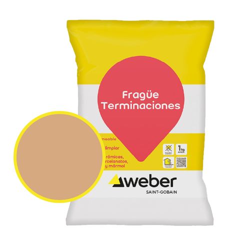 Fragüe Terminaciones Café Claro 1 Kg Weber