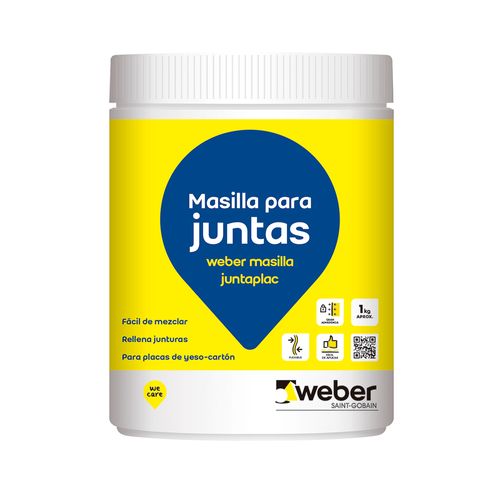 Masilla Para Juntas Juntaplac Pote 1 Kg Weber