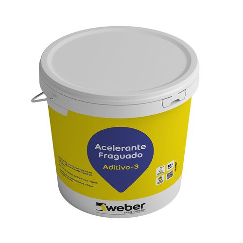 Aditivo-3 Acelerante de Fraguado Tineta 18 L Weber