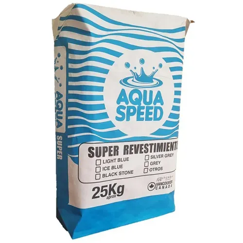 Mortero para Revestimiento de Piscinas Ice Blue Saco 25 Kg Aquaspeed