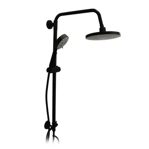 Columna de Ducha Venti Negro Mate Sin Monomando Stretto