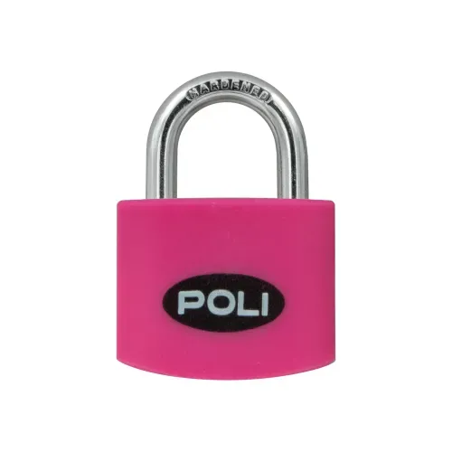 Candado POLI POP Fucsia 32 mm + 2 Llaves Poli