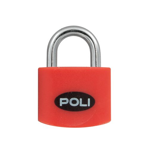 Candado POLI POP Rojo 32 mm + 2 Llaves Poli