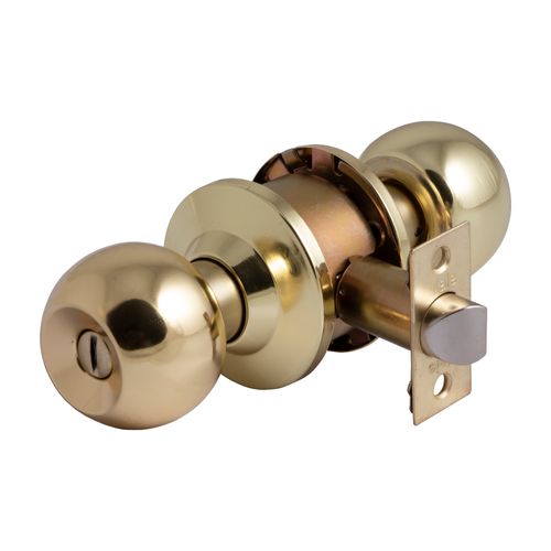 Cerradura Cilíndrica Baño-Dormitorio Bronce Yale