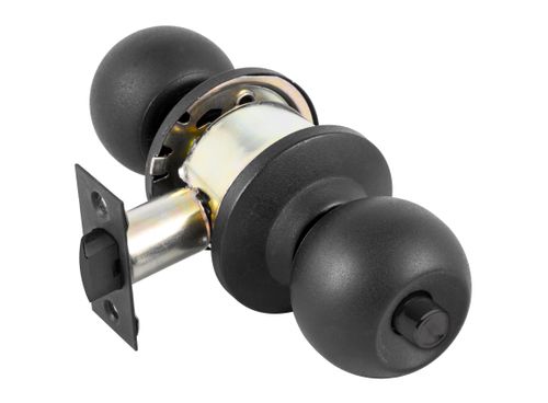 Cerradura Cilíndrica Baño-Dormitorio Negro Yale