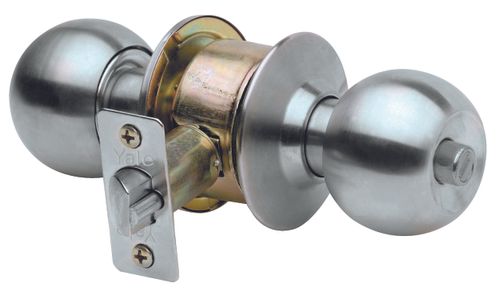 Cerradura Cilíndrica Oficina-Dormitorio Inoxidable Yale