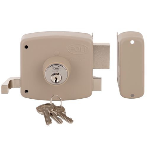 Cerradura Sobreponer Mecánica 1994 Cerrojo Macizo Puertas de Acceso y Rejas Poli