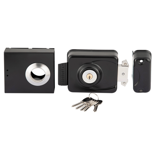 Cerradura Sobreponer Robbusta 7300 Antipalanca Negro Poli