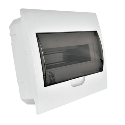 Tablero Embutido 12 Módulos Tapa Color Humo IP41 Libre de Halógeno Lexo