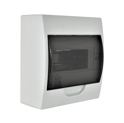 Tablero Sobrepuesto 8 Módulos Tapa Color Humo IP41 Libre de Halógeno Lexo